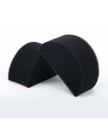 Bowitzki Face Paint Sponges - 12 Black Half Moon Sponges for Art & Body Painting - Ideal for Creative Face Painting Projects - Buy Online on GoSupps.com