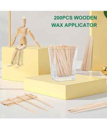 200 Wooden Wax Spatulas for Hair Removal - Eyebrow Applicators & Disposable Cosmetic Sticks - Buy Online on GoSupps.com