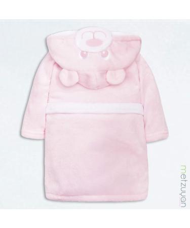 Metzuyan Baby Boys & Girls Teddy Bear Hooded Dressing Gown 12-18 Months Pink - Buy Online on GoSupps.com
