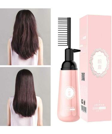 3-Second Hair Straightening Cream Argan Oil & Keratin Straight Hair Cream Hair Straightener Treatment with Comb Fast Straightening Moisturizing Set Softener for All Hair Types (2PC) - Buy Online on GoSupps.com