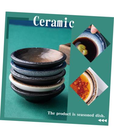 Zerodeko 5pcs Ceramic Saucer Dish Snack Bowl Dipping Bowls Appetizer Dish Sauce Plate Ceramic Plate Household - Buy Online on GoSupps.com