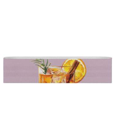 Resistance Bands Exercise Bands Old Fashioned Cocktail Printed Elastic Band Leg Bands Resistance Fitness Bands Fabric Resistance Bands