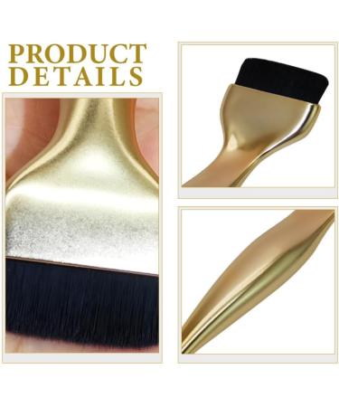 Beaupretty Flat Foundation Brush for Liquid Makeup Liquid Foundation Brush Flat Makeup Brush Makeup Concealer Brush DIY Facial Mask Brush for Cream Powder Golden - Buy Online on GoSupps.com
