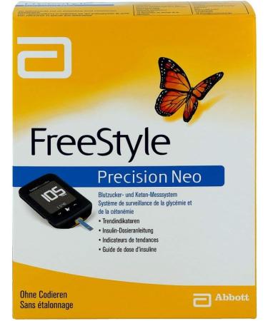 FREESTYLE Precision Neo Blood Glucose Meter - Accurate mg/dl Measurement - 1 PC for International Shipping - Buy Online on GoSupps.com