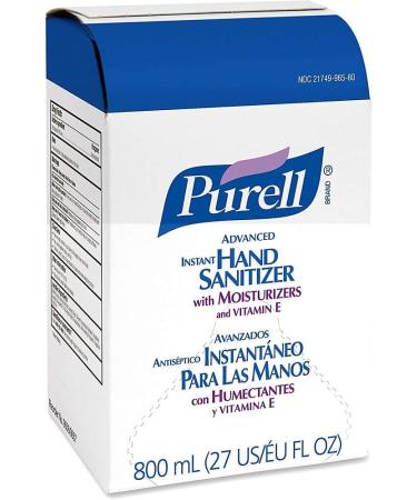 PURELL GOJ965606EA Instant Hand Sanitizer Refill 800ml Bag-In-Box - Clear - Buy Online on GoSupps.com