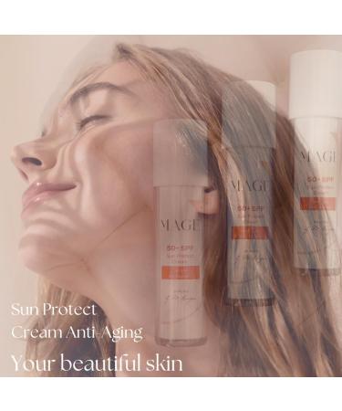  MAGE MAGE Sun Protect Cream Anti-aging face cream SPF 50+ UVA and UVB protection firming moisturizing vegan cream made in Germany - Buy Online on GoSupps.com