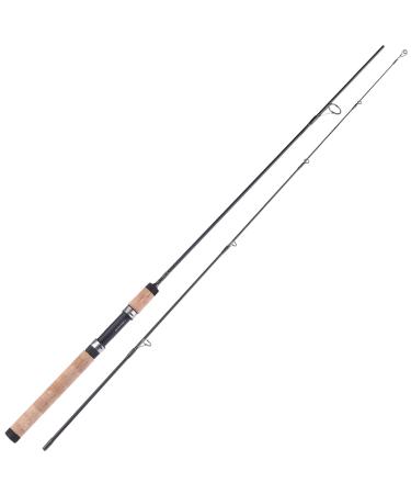 Sougayilang Fishing Rods Graphite Lightweight Ultra Light Trout Rods 2 Pieces Cork Handle Crappie Spinning Fishing Rod Spinning6'0''-UL-2pcs