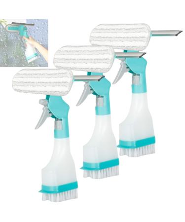 4 in 1 Scraper Spray and Brush Multifunctional 4 in 1 Cleaning Tool Multifunctional Double-Sided Window Cleaning kit Multifunctional Double-Sided Window Cleaning Scraper 3pcs
