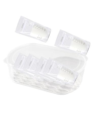 YAJEXUN Breast Milk Storage Container - Stackable Waterproof & Sealed Organizer Box for Refrigeration | Ideal Medium Size for Easy Breast Milk Storage - Buy Online on GoSupps.com