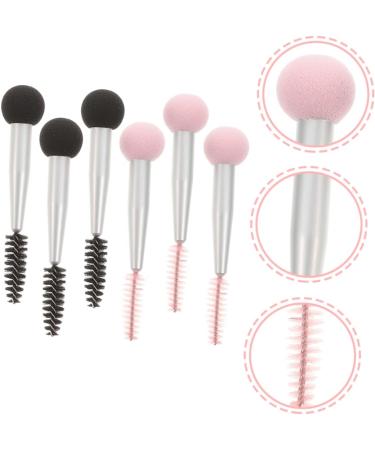 Healeved 12 Pcs Sponge Makeup Brush Wet Makeup Puff Makeup Brush Mascara Double Head Brush Aluminum Tube - Buy Online on GoSupps.com