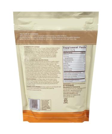 Buy Spectrum Essentials Organic Ground Flaxseed 24 oz | Nutrient-Rich Superfood - Buy Online on GoSupps.com