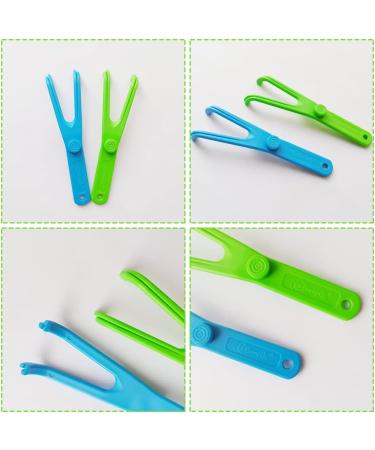 Buy Portable Dental Floss Holder & Tooth Flap - Reusable 2pcs Dispenser & Picks for Easy Flossing - Buy Online on GoSupps.com