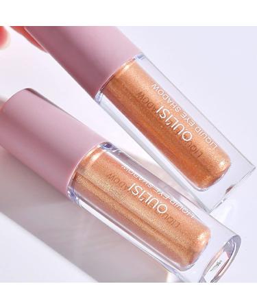 5Pcs Transparent Golden Liquid Glitter Eyeshadow Sticks Set - Waterproof & Quick-Drying Eyeliner for Party Makeup - Buy Online on GoSupps.com