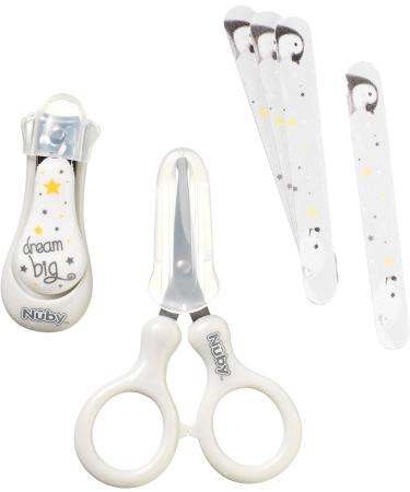 Nuby Baby Nail Care Set - 6 PCS Grooming Kit with Scissors, Clippers, Files - Suitable from Birth - Buy Online on GoSupps.com