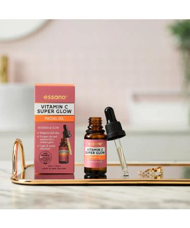 Essano Vitamin C Super Glow Facial Oil - Luminous Skin Brighten Dull Skin Radiant Complexion Boost (20mL - Buy Online on GoSupps.com