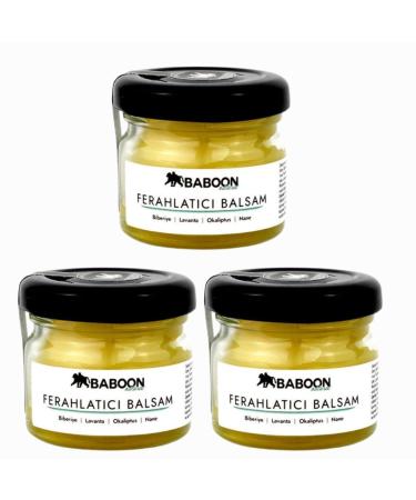 Natural Refreshing Balm (Rosemary Lavender Eucalyptus Mint) - 30 ml - Pack of 3