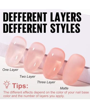 TOMICCA Nude Pink Gel Nail Polish - Long-Lasting Translucent Peach-Pink Color - Buy Online on GoSupps.com