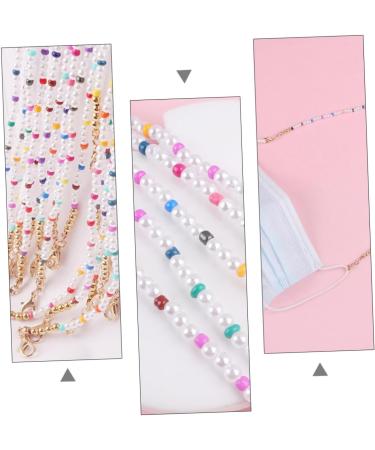 Gatuida 6 Pcs Mask Glasses Hanging Chain - Double Buckle Lanyard for Face Masks & Glasses - Child Pearl & Metal Options - International Shipping Available - Buy Online on GoSupps.com