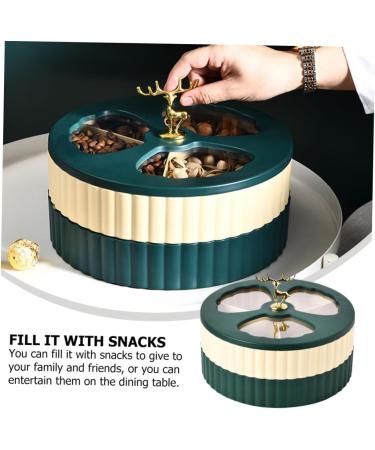 Alipis Box Dried Fruit Storage Box Snack Containers Cookie Plate Snack Tray to Rotate Tableware Nut - Buy Online on GoSupps.com