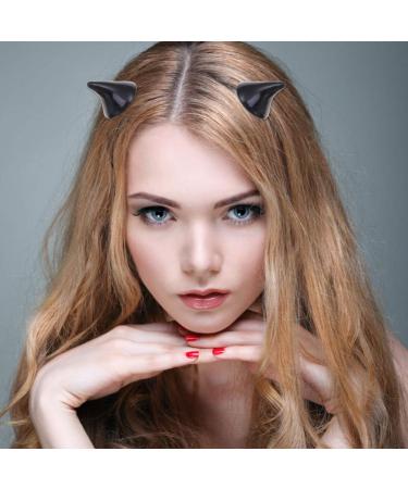 FRCOLOR 4 Pairs Cute Hair Clips Devil Horn Hair Clips Hairpins Angel Wings Hair Clips Cartoon Leather Hairclips Non Slip Clamps Lovely Hair Accessories - Buy Online on GoSupps.com