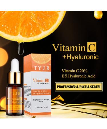 20% Vitamin C Serum for Face - Anti-Aging & Dark Spot Treatment with Vitamin E Hyaluronic Acid & Aloe Vera - Buy Online on GoSupps.com