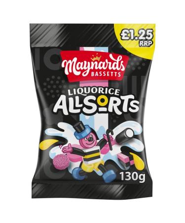 12x Maynards Bassetts Liquorice Allsorts 130g - Buy Online on GoSupps.com