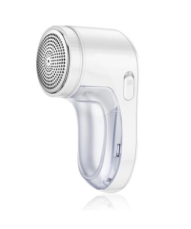 Fabric Shaver Electric Lint Remover Sweater Shaver with Safety Lock Protection for Removing Fuzz and Pill from Clothes Furniture Couch and Blanket (White)