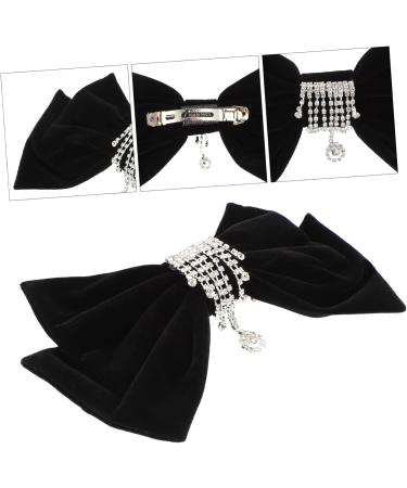 Beaupretty Hair Pin hairpin rhinestone hair wedding hair hair barrettes Big Bow Hair Barrettes hair bowknot bow women hair bow Autumn And Winter claw Hair Clip - Buy Online on GoSupps.com
