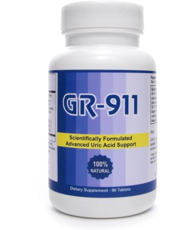 GR-911 Uric Acid Cleanse & Joint Support Supplement - Reduce Inflammation with Natural Formula | 90 Tablets - Buy Online on GoSupps.com