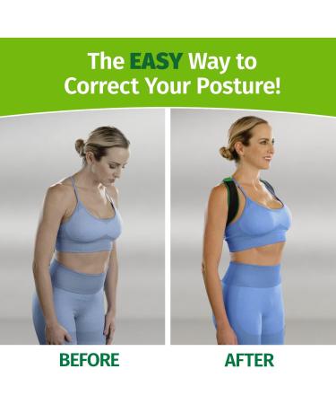Hempvana Straight 8 Posture Corrector | As Seen On TV, Relieve Back Strain, Slouching & Text Neck | Lightweight & Moisture-Wicking | Adjustable with 8 Points of Support - Buy Online on GoSupps.com