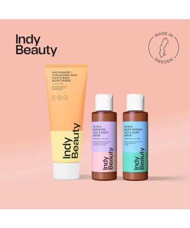 4% Niacinamide & Hyaluronic Acid Moisturiser 200ml - Boost Collagen Production Even Skin Tone & Tighten Pores - Nourish & Hydrate - Sea Buckthorn Extract & Panthenol - Fragrance Free - Indy Beauty - Buy Online on GoSupps.com