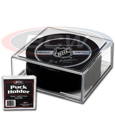 BCW 1-PH Hockey Puck Display Case Cube Square Holder