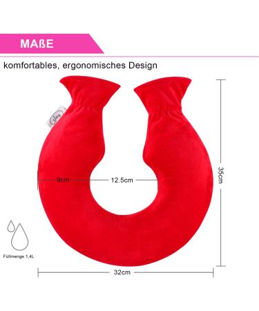 Buy Kufl High-Quality Neck Heat Bottle - PVC Soft Fleece Zipper | Relieve Neck Back & Shoulder Pain - International Shipping Available - Buy Online on GoSupps.com