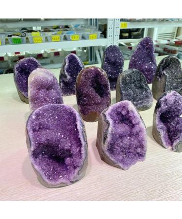 Pakmez Wholesale Natural Stones Quartz Crystal Clusters Amethyst geode for feng Shui 1pc (Color : 1300g-1500g) - Buy Online on GoSupps.com