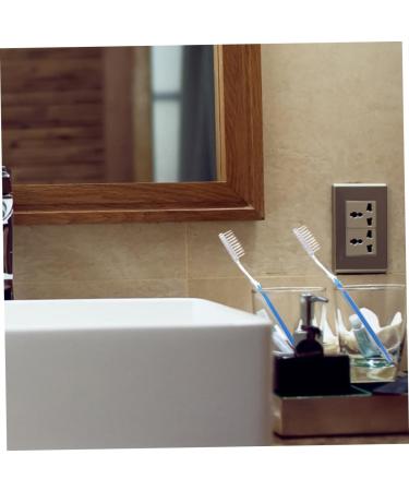 Solustre 50 Pack Disposable Toothbrushes - Travel-Friendly 2-in-1 Cleaning Brushes for Hotels & Travel - Buy Online on GoSupps.com