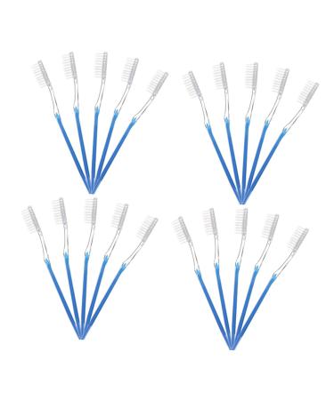 Ultechnovo 50 pieces disposable toothbrush teeth accessories disposable toothbrush with toothpaste mini travel toothbrush friendly toothbrush travel toothbrushes dental equipment travel pp 2 in 1