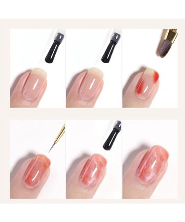 Clear Gel - 15ml Versatile design compatibility Clear Blossom Gel ClearBlooming Gel Nail Polish | Floral gel with spreading effects for girls moms girlfriends women and - Buy Online on GoSupps.com