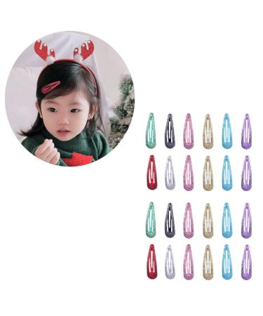 Frcolor 50 Pieces Glitter Snap Hair Clips for Girls & Toddlers - Mixed Colors | High-Quality International Shipping - Buy Online on GoSupps.com