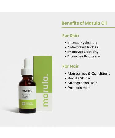 100% Pure Cold-Pressed Marula Oil - Lightweight Anti-Aging Moisturizer for Face Hair & Body | 1 oz - Buy Online on GoSupps.com