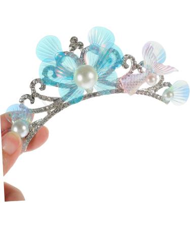 minkissy Rhinestone Tuck Comb Rhinestone Bobby Pins Wig Hair Pin Tiara Hair Clip The Crown Hair Barrettes Women Crown Hairpiece Girls Crown Girls Headpiece Shell Metal Women's Hair Comb - Buy Online on GoSupps.com