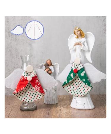 Sewing pattern Christmas angel Delicate cut and well polished for Christmas and New Year 6 inches