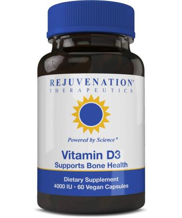 Rejuvenation Therapeutics Vitamin D3 4000IU - Supports Bone Health (60 Vegan Capsules)