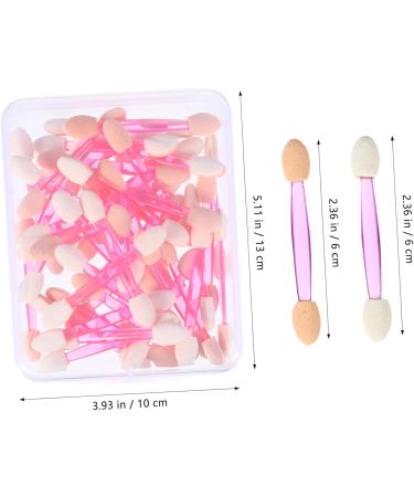 Beatifufu 100pcs Double Ended Eyeshadow Brush Dual Ended Makeup Brush Eye Shadow Applicator Non Latex - Buy Online on GoSupps.com