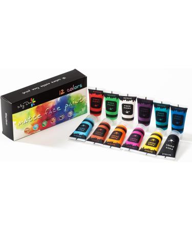 Maydear Colors Face Paint and Body Paint Set  Liquid Body Paint Safe and Non-Toxic (12 Color Matte 0.7 FL OZ. Each) 12 Color-Matte - Buy Online on GoSupps.com