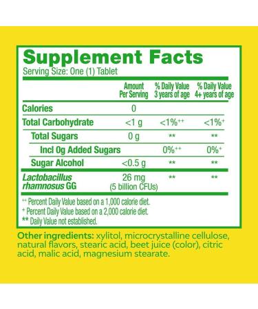 Culturelle Kids Probiotics Chewables - Bursting Berry Flavor (30 Tablets) - Natural Digestive Support - Buy Online on GoSupps.com