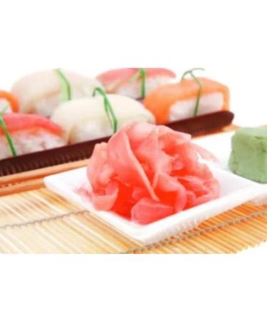 Starry Pickled Pink Sushi Ginger with Sweeteners Japanese Sushi Gari Sugar Free No MSG Fat Free in Jar 340g - Buy Online on GoSupps.com
