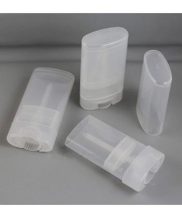 30pcs 0.5 Oz Clear Empty Plastic Deodorant Containers New Empty Oval Lip Balm Tubes 15ml Oval Deodorant Containers for Lipstick Crayon Chapstick DIY Make Your Own Deodorant Lotion Bar 30 Pcs Clear - Buy Online on GoSupps.com