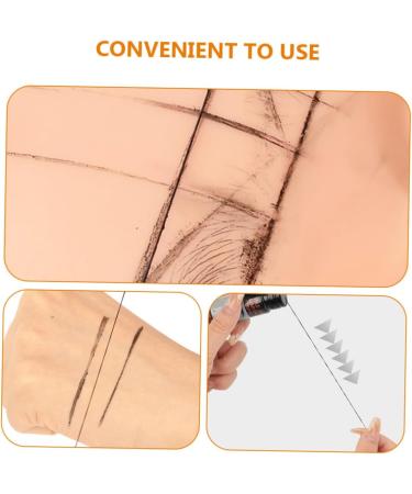 Housoutil Eyebrow Ink Black Line Professional Eyebrow Line Measuring Tool Eyebrow Measure Tool String Bottled - Buy Online on GoSupps.com