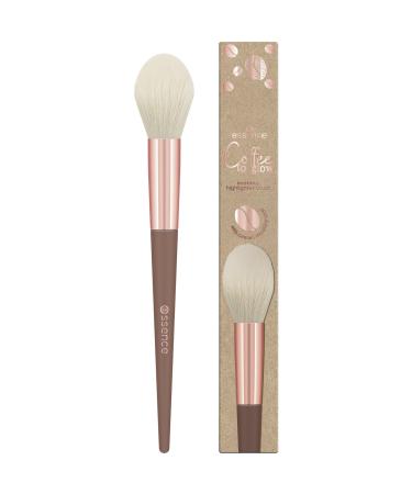 essence | Coffee to Glow Scented Highlighter Brush | Hello  Brew-Triful! | Caramel Macchiato Scent | Super Soft & Extra Gentle | Vegan & Cruelty Free