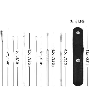 Earwax Removal Kit | Ear Pick Earwax Removal Kit - Professional Tool for Ear Cleaning for Family Friends Adults and Kid Dtt Black - Buy Online on GoSupps.com